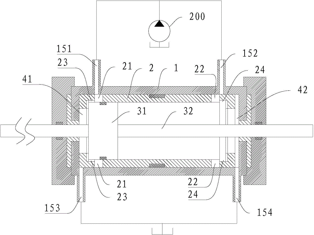 Hydraulic oil cylinder, hydraulic device and forklift