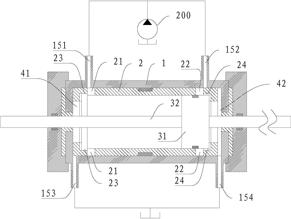 Hydraulic oil cylinder, hydraulic device and forklift