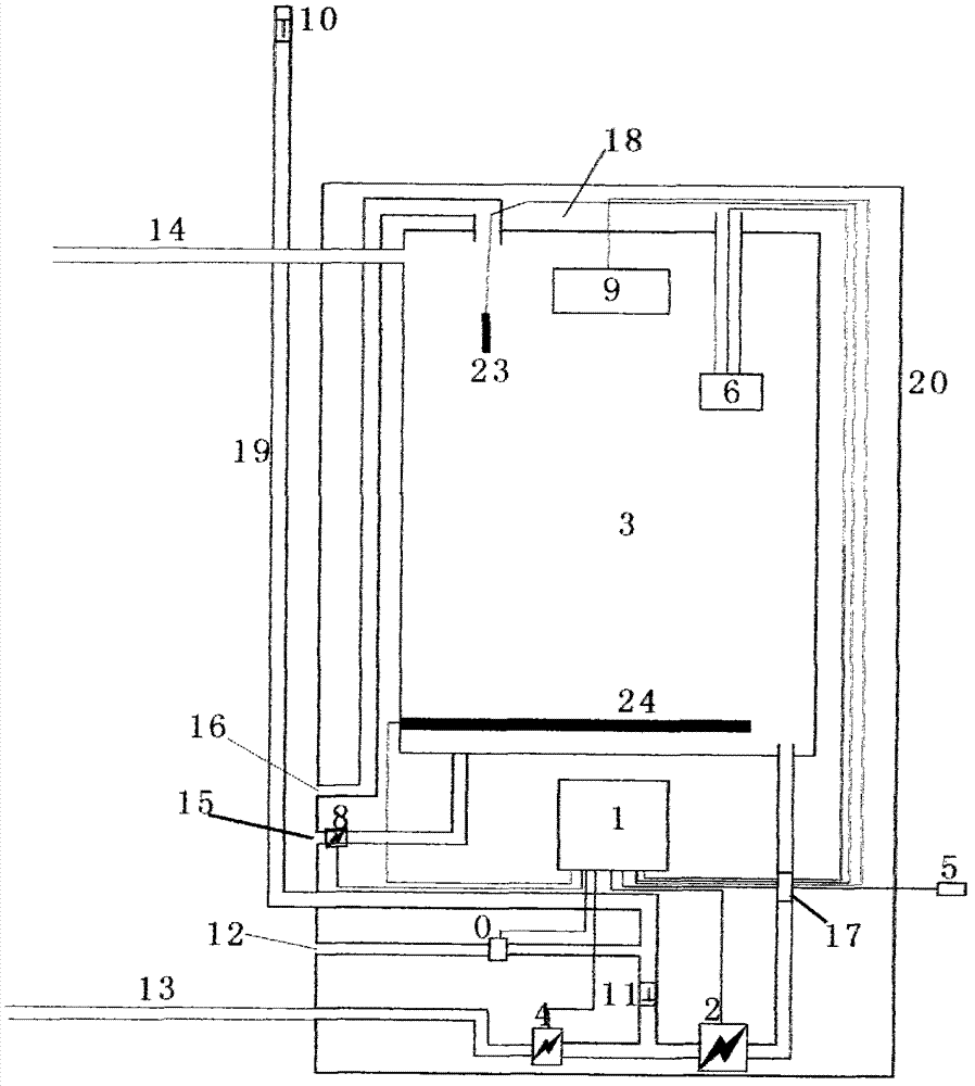 Flat split-type solar water heater