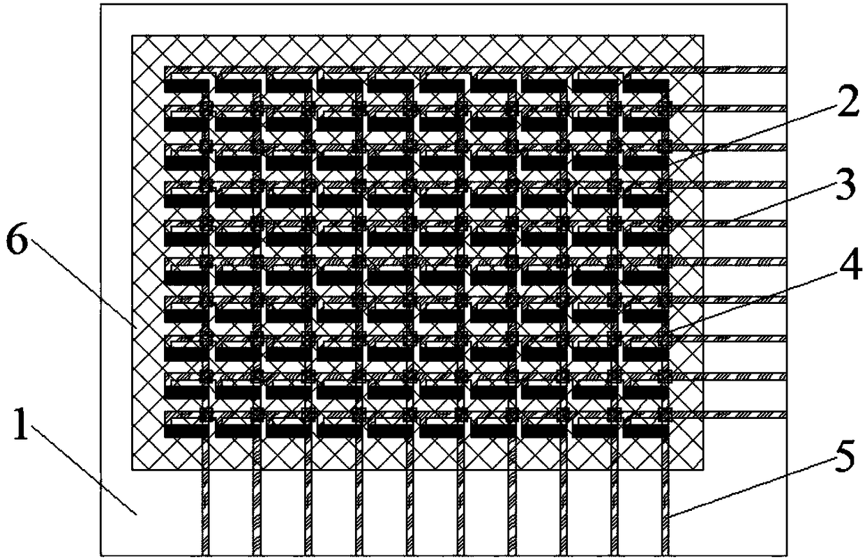 A modulus-matched two-dimensional plane strain field test sensing element and its manufacturing method