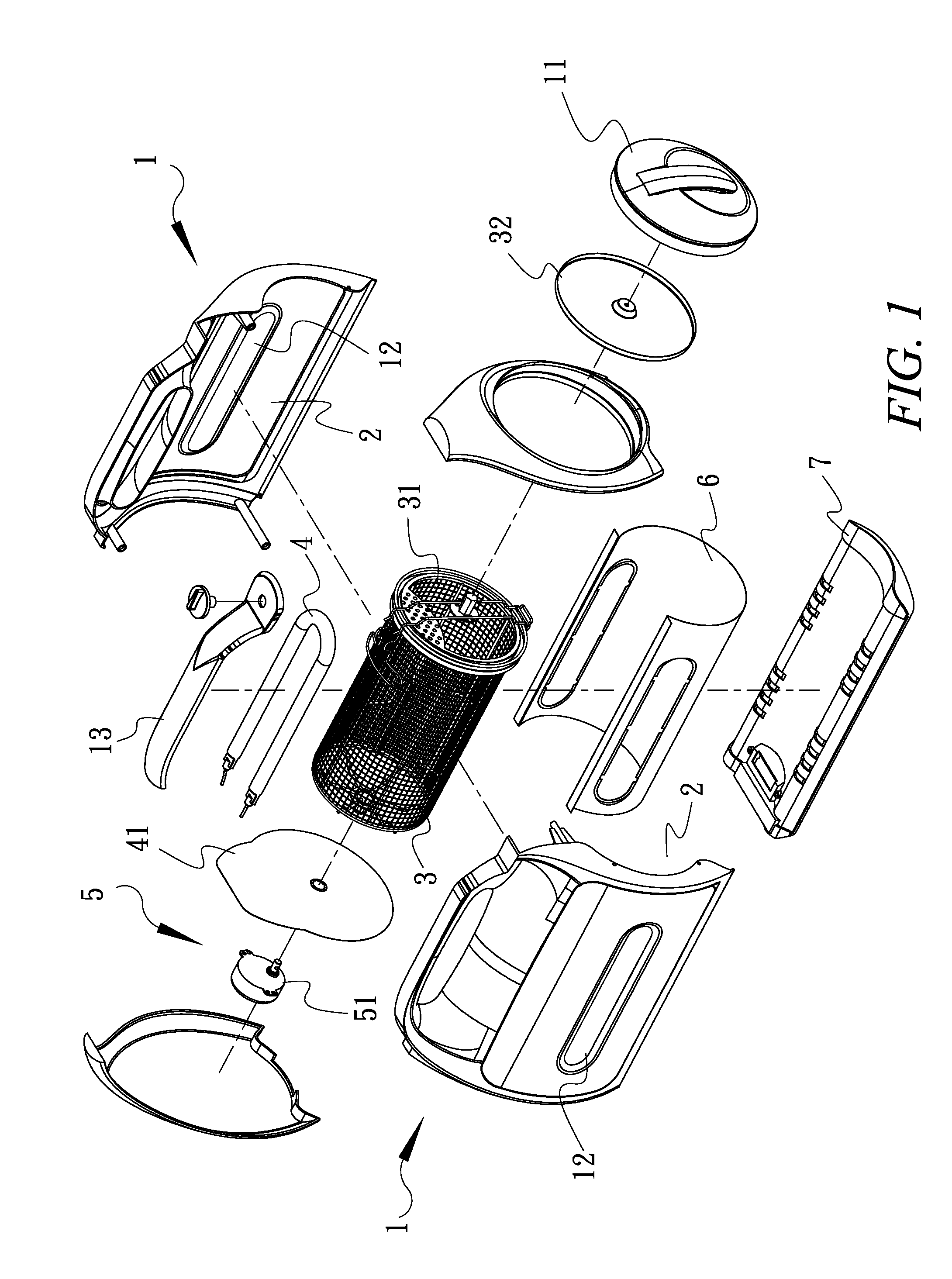 Portable electric potato strips baking device