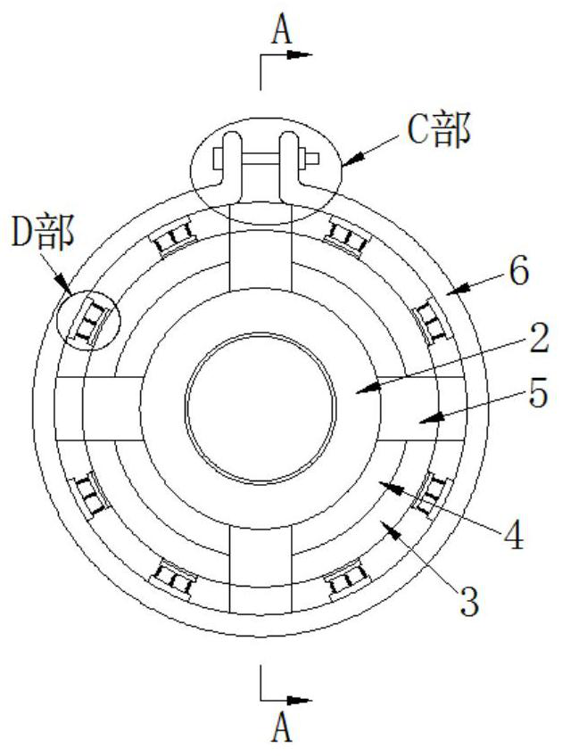 Anti-falling sealing structure for joint of ductile cast iron pipe