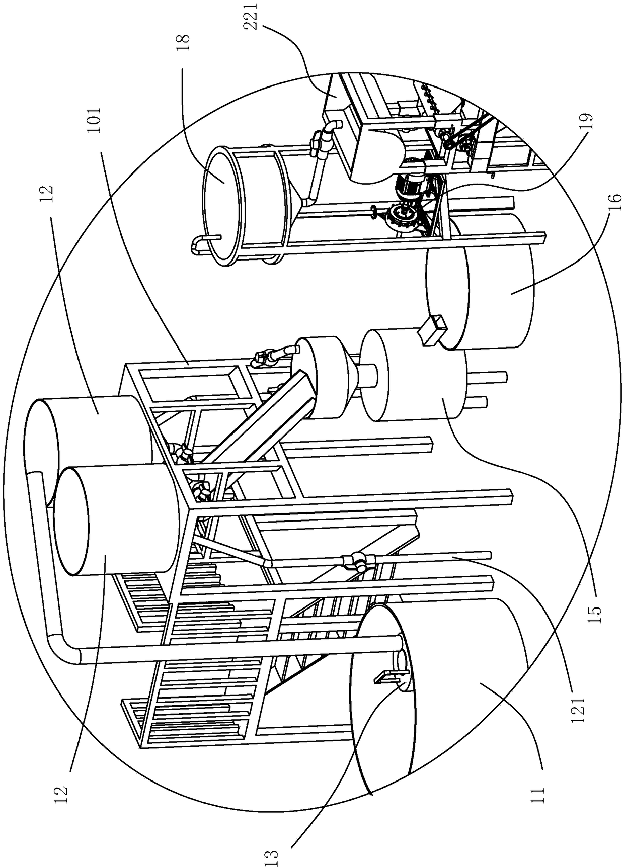 Production line for producing Tangpi