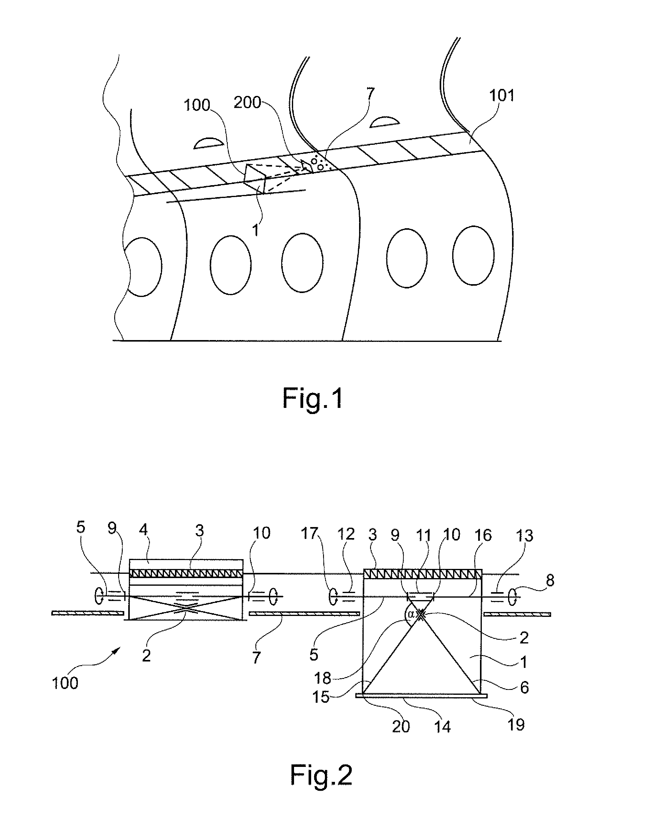 In-cabin room projection for aircraft