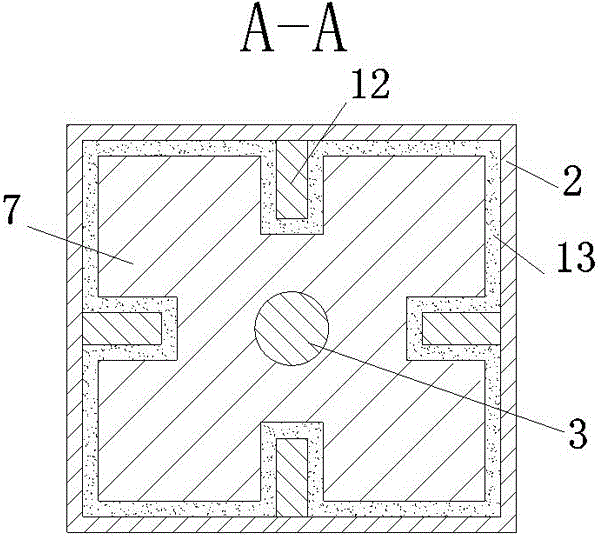 Energy-dissipation and shock-absorption tie beam for double-limb pier