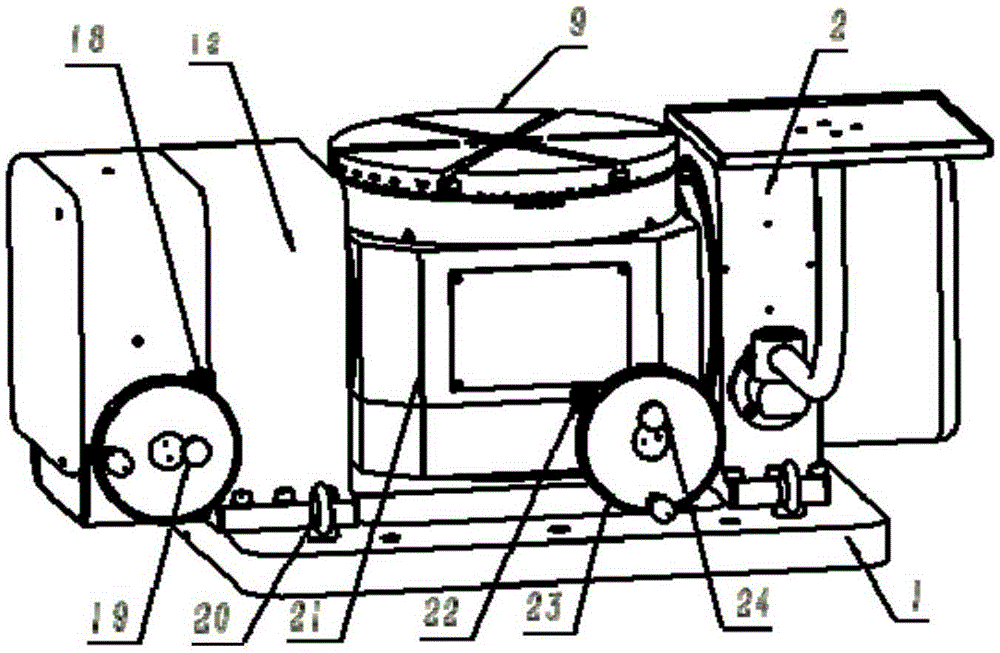 Flattening high-precision double-shaft rotary table for part manufacturing