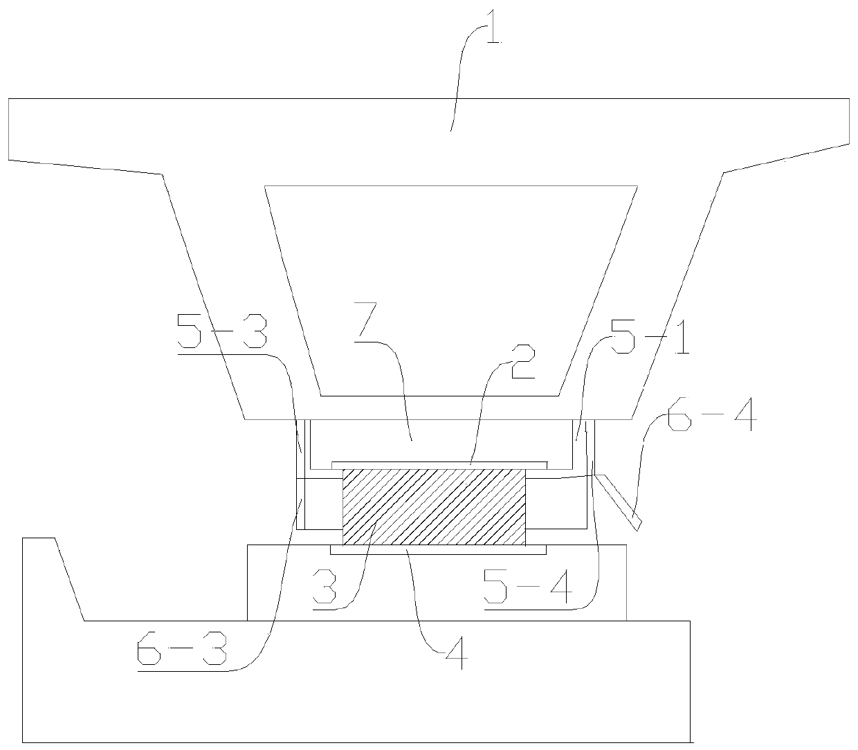 Novel road bridge beam supporting seat dustproof structure