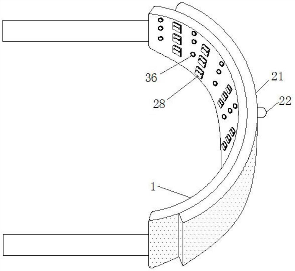 Traditional Chinese and western medicine combined internal medicine massage device