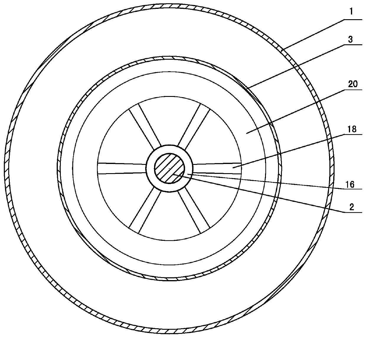 A hub motor drive wheel with braking device