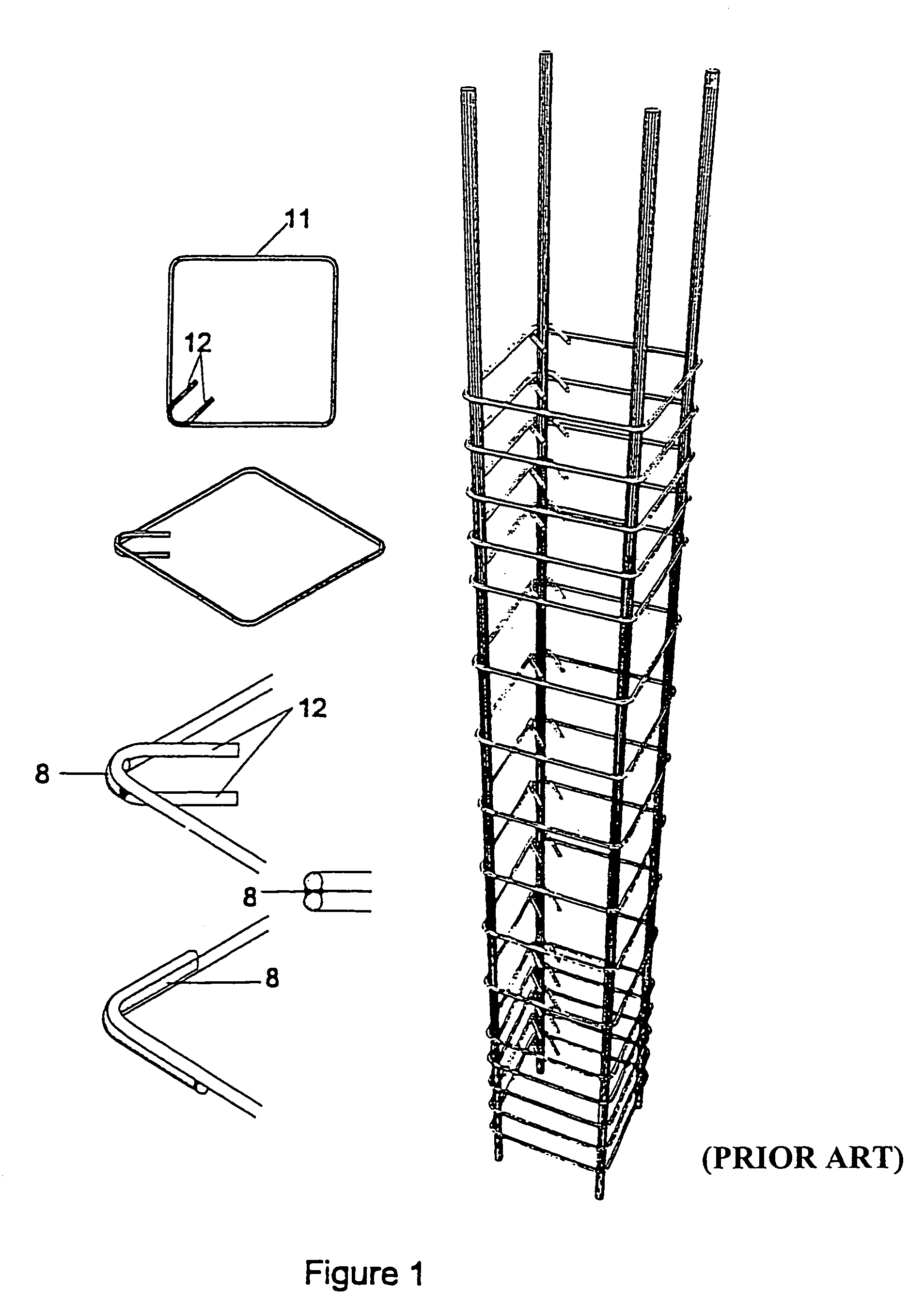 Cellular stirrups and ties for structural members