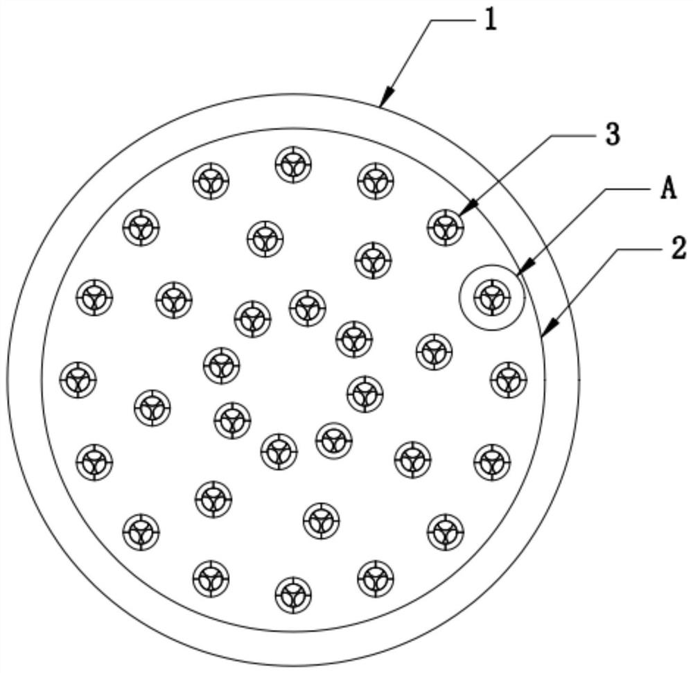 Novel multi-component spinning spinneret plate