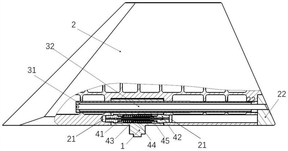 Missile folding rudder self-locking system