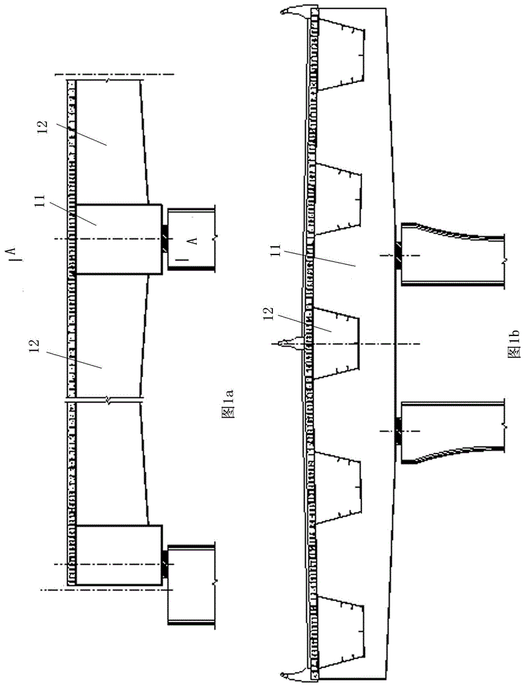 A multi-piece composite girder bridge upper and lower integral structure and its construction method