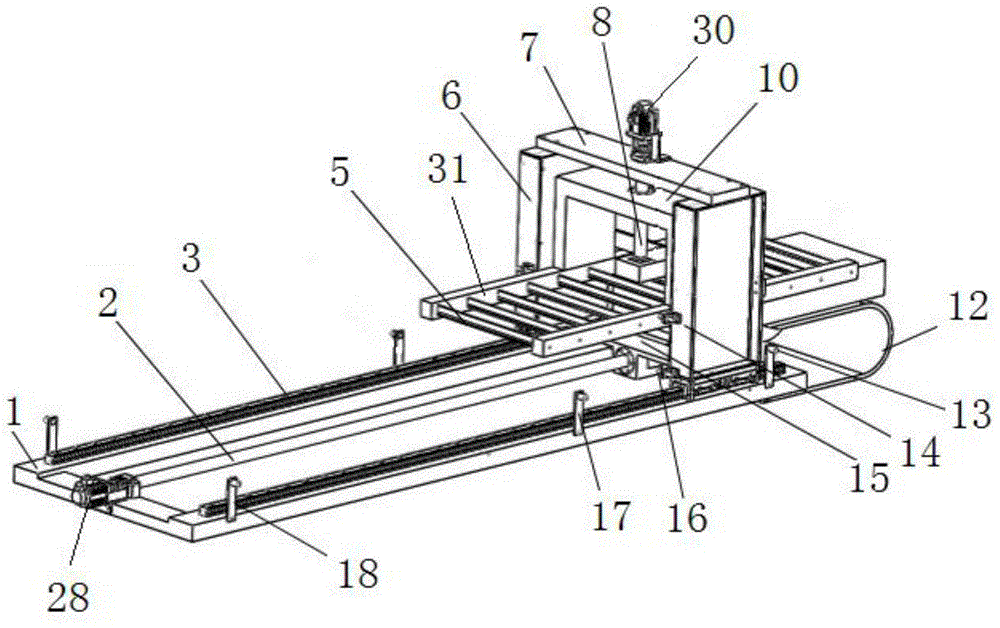 Automatic green brick cutting device and cutting method thereof