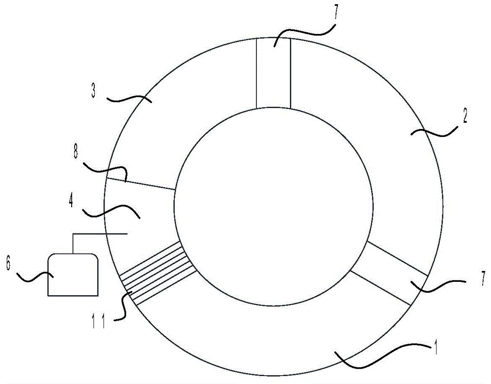 Artificial ecological circulating pool for giant salamanders