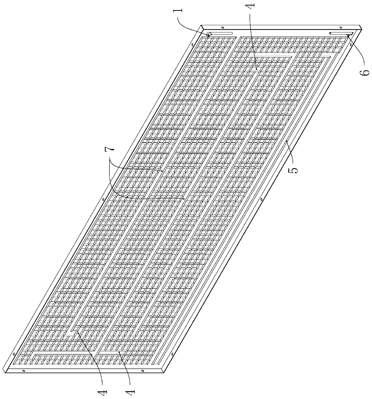 Heat collecting plate with high energy efficiency ratio and stable work