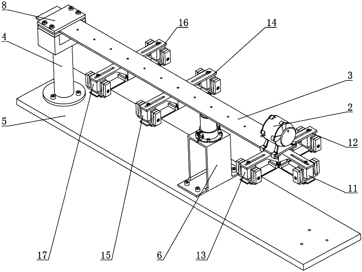 Teaching experiment device for demonstrating performance of dynamic vibration absorber