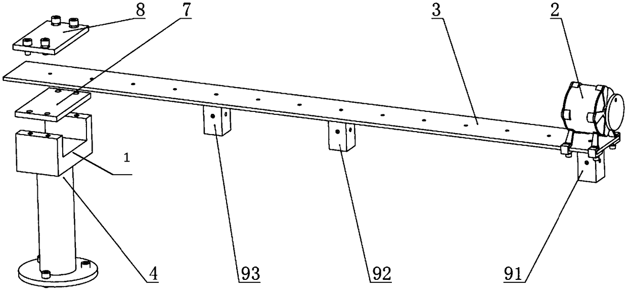 Teaching experiment device for demonstrating performance of dynamic vibration absorber