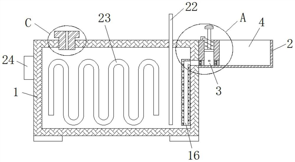 A kind of obstetrics and gynecology nursing sterilizer with temperature control