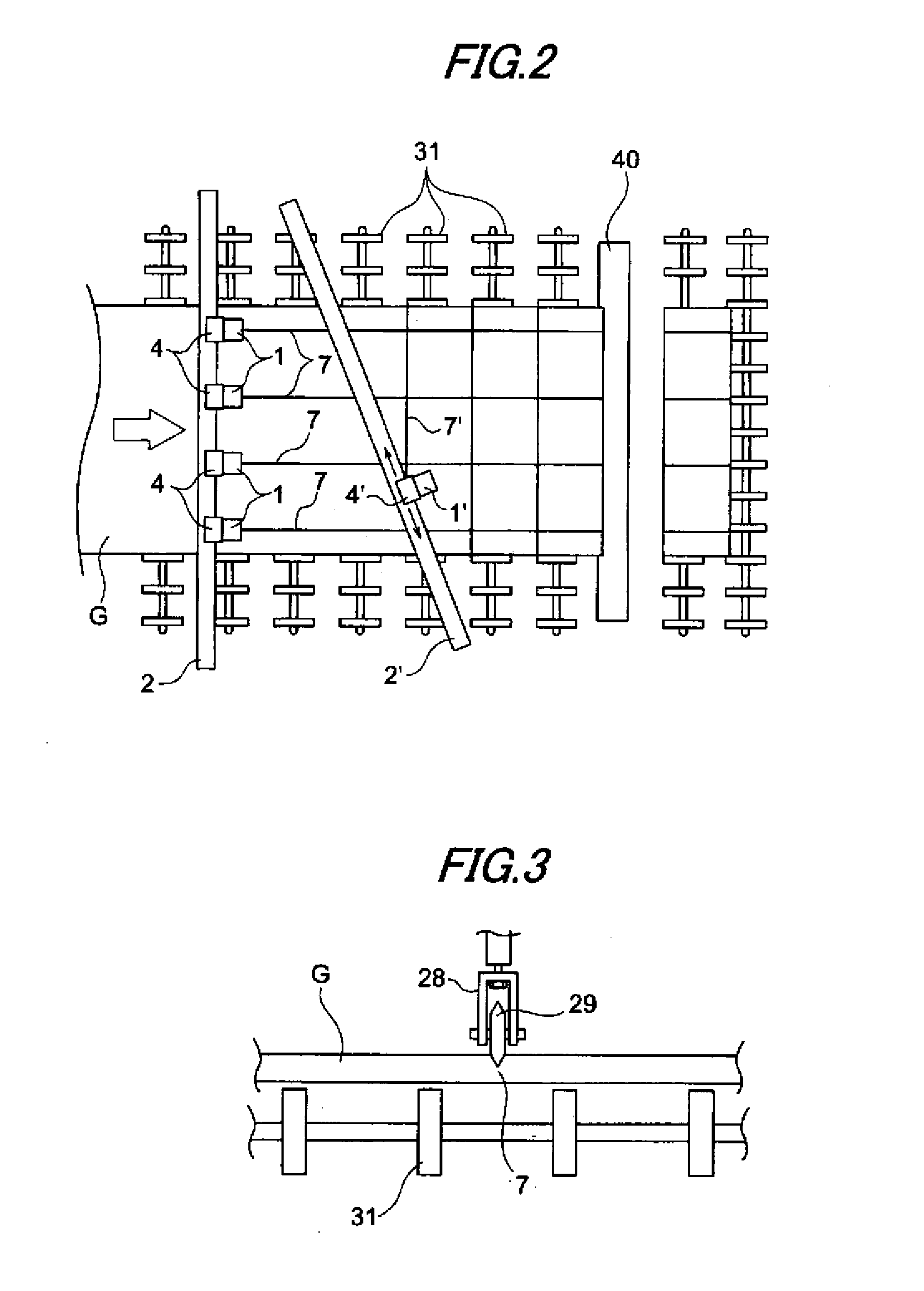 Cutting line on glass sheet providing apparatus