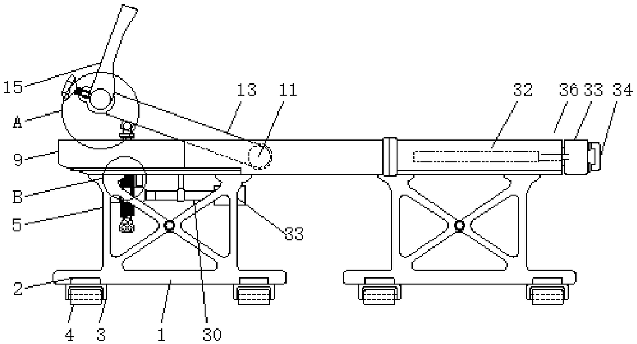 Household multifunctional monitoring sickbed