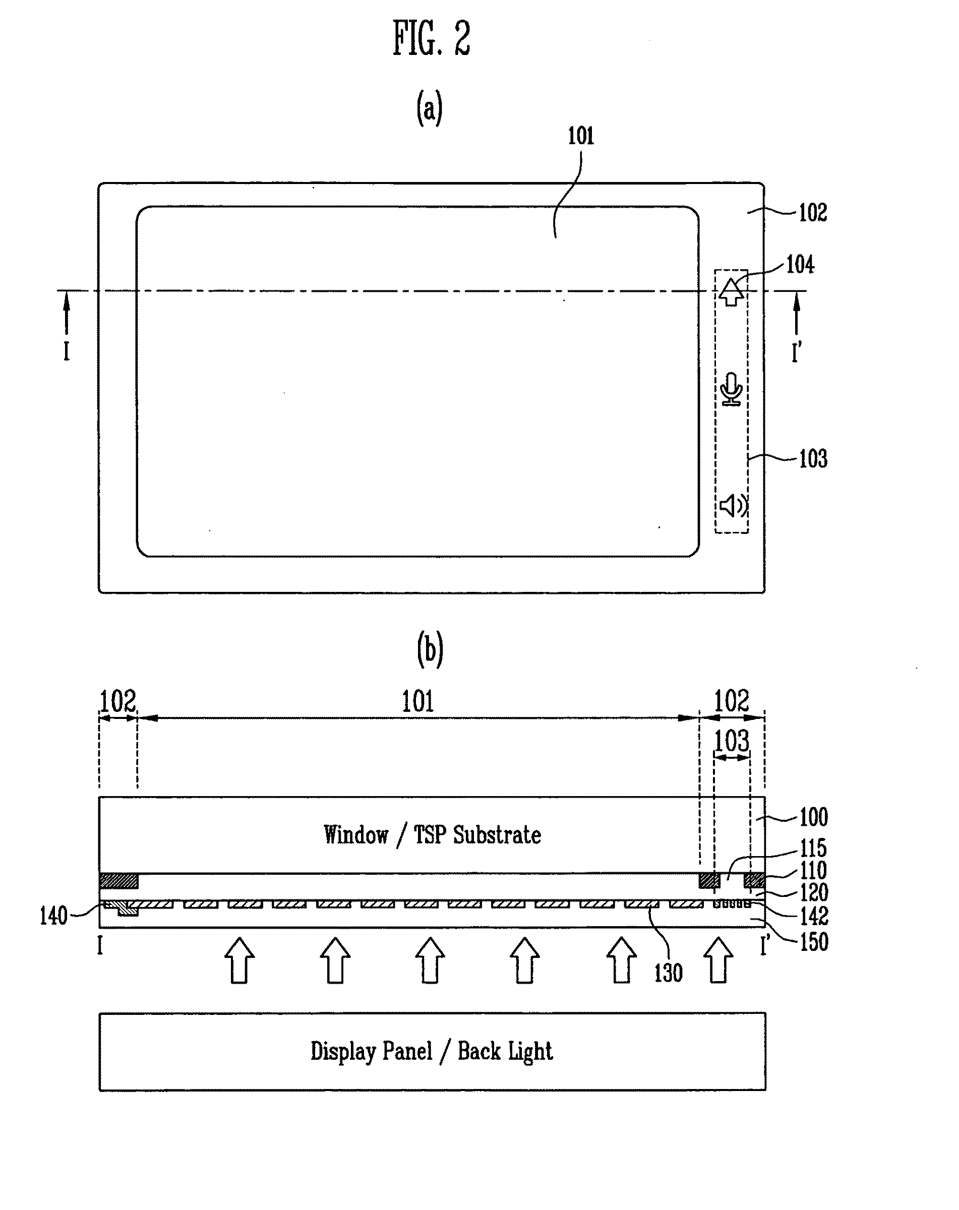 Display panel including a soft key