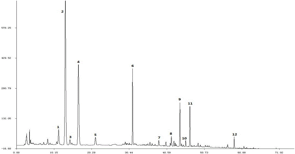 Detection method of fructus aurantii medicine material fingerprint and standard fingerprint