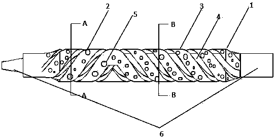 Borehole cleaning tool for horizontal-section gas drilling