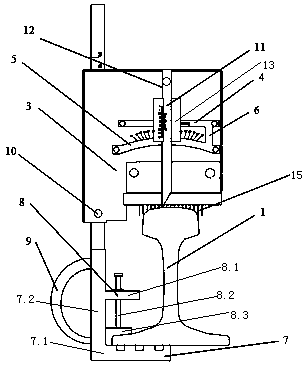 A rail head profile measuring instrument