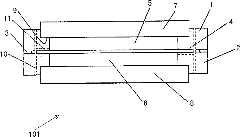 Liquid flow battery unit, battery stack and manufacturing method thereof