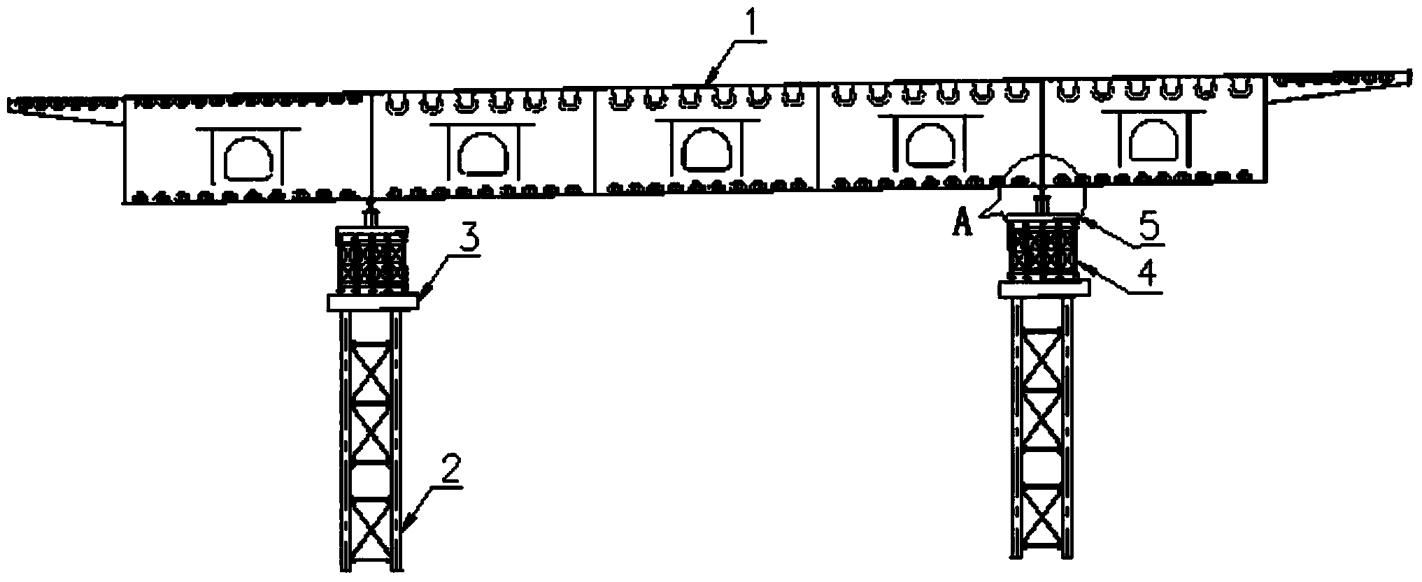 Steel box girder scattered-splicing sliding device and installation method