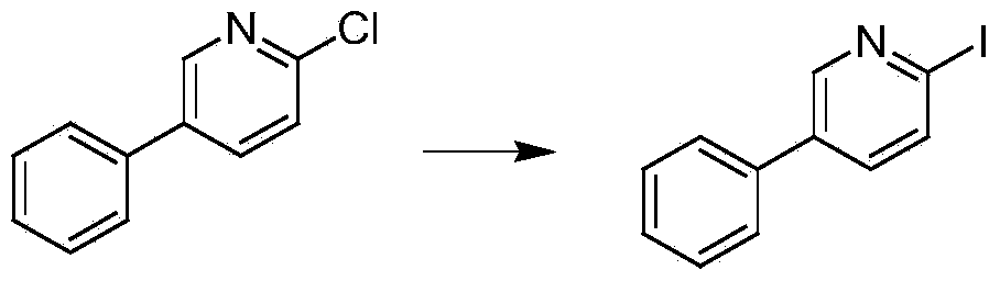 Method for preparing 2-iodine-5-phenylpyridine