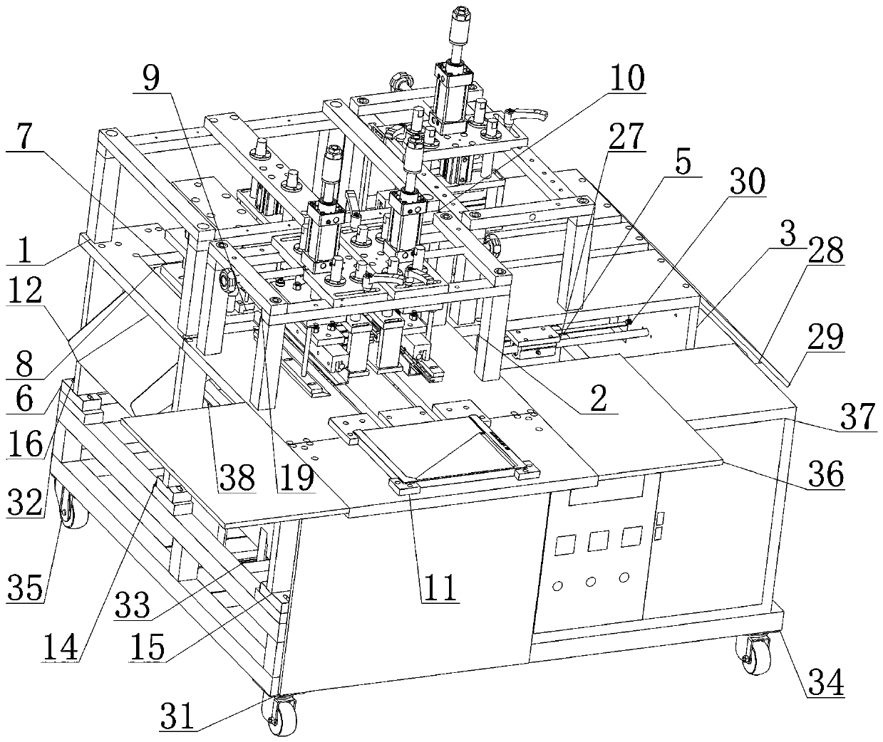 Process method and production equipment for automatic hot-pressing folding edge punching of sorting card