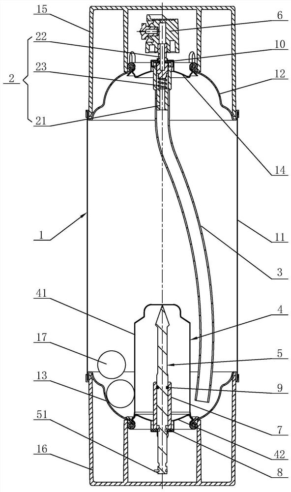 Self-spraying tank and application method thereof