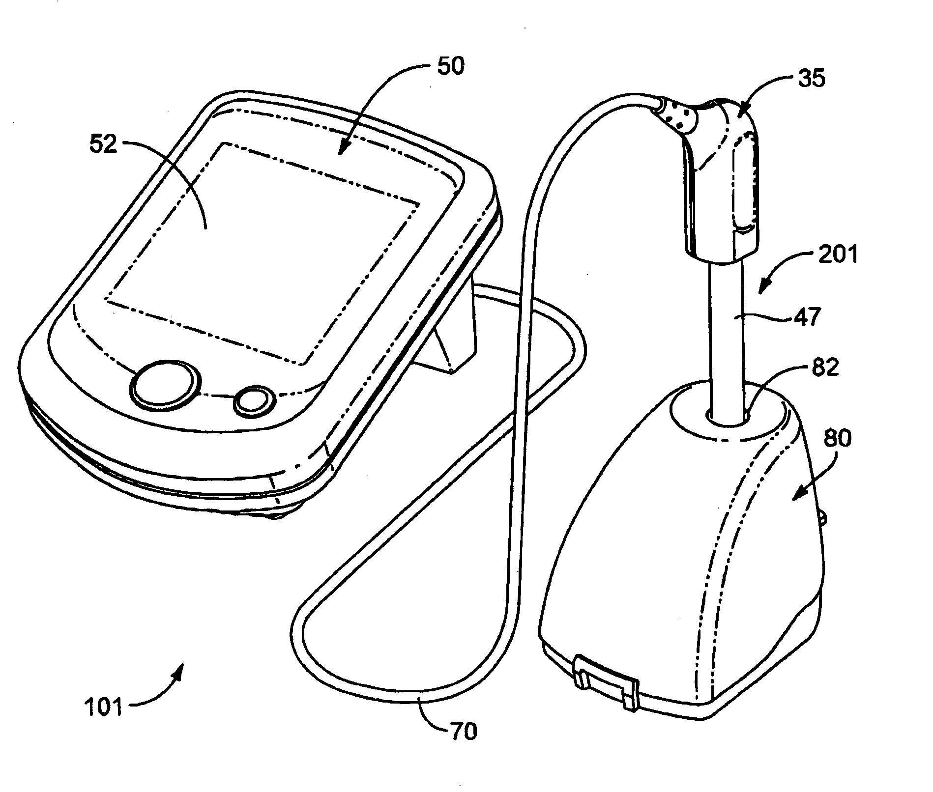 Device for detecting an analyte