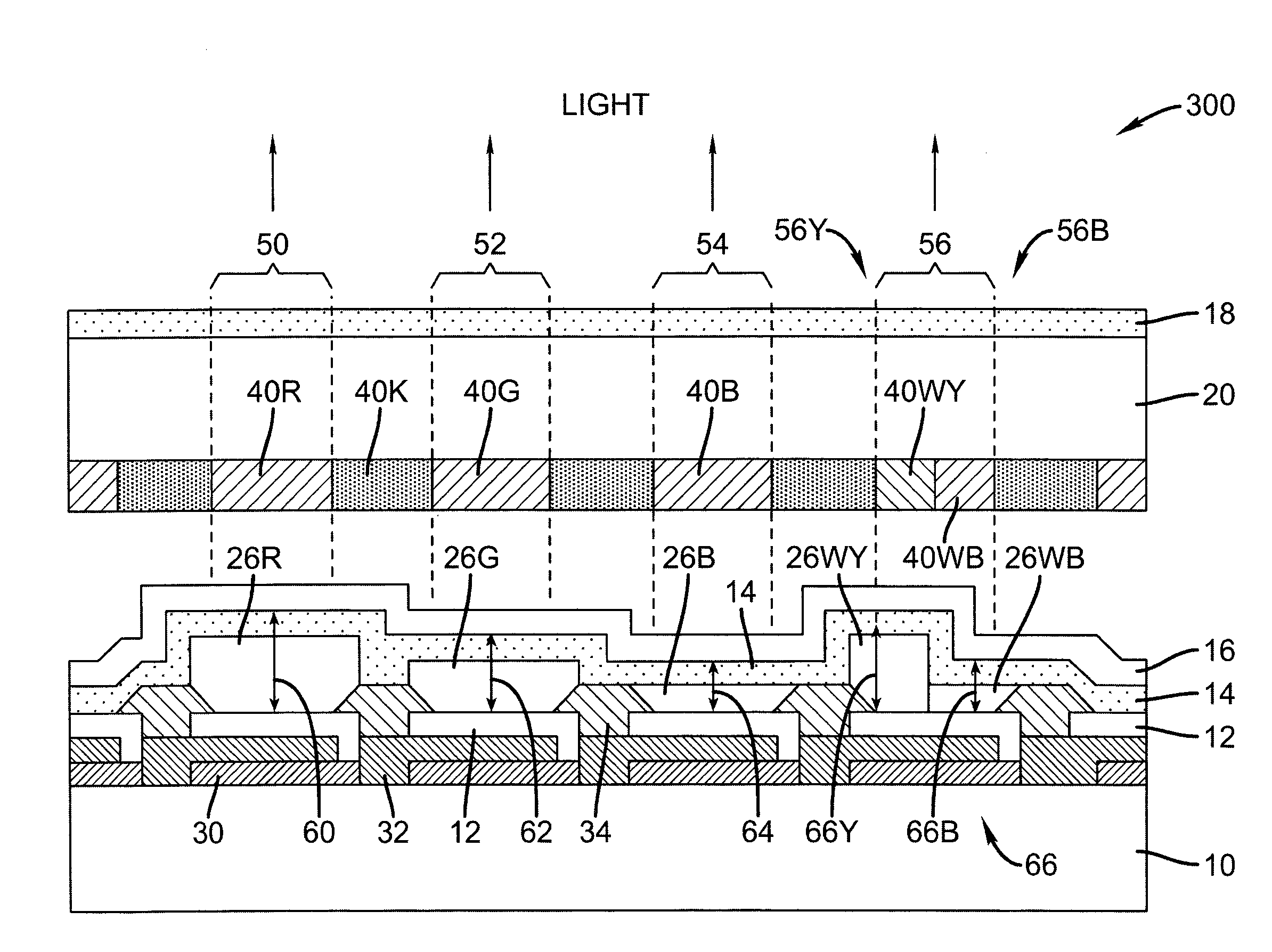 LED device having improved light output