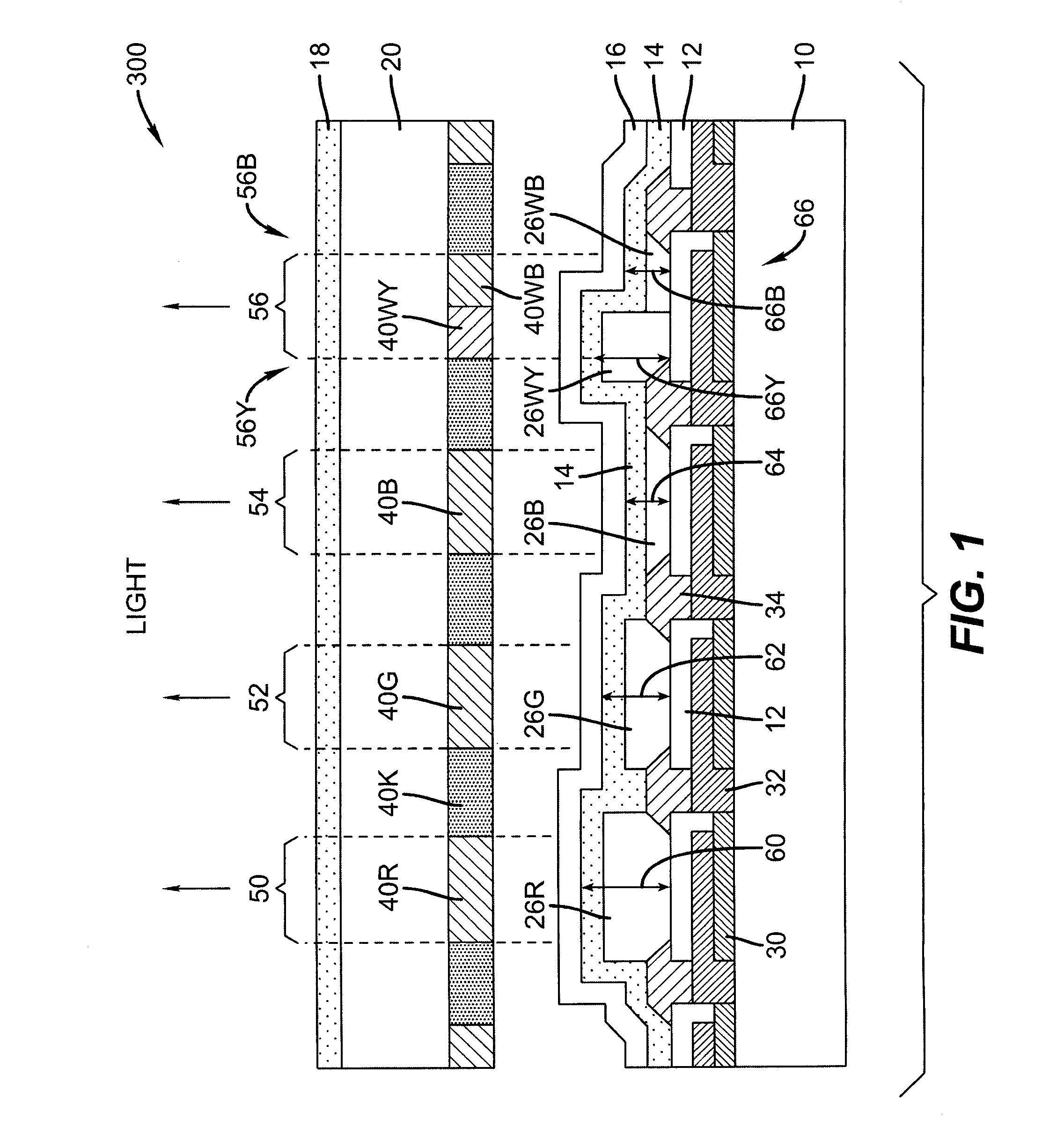 LED device having improved light output