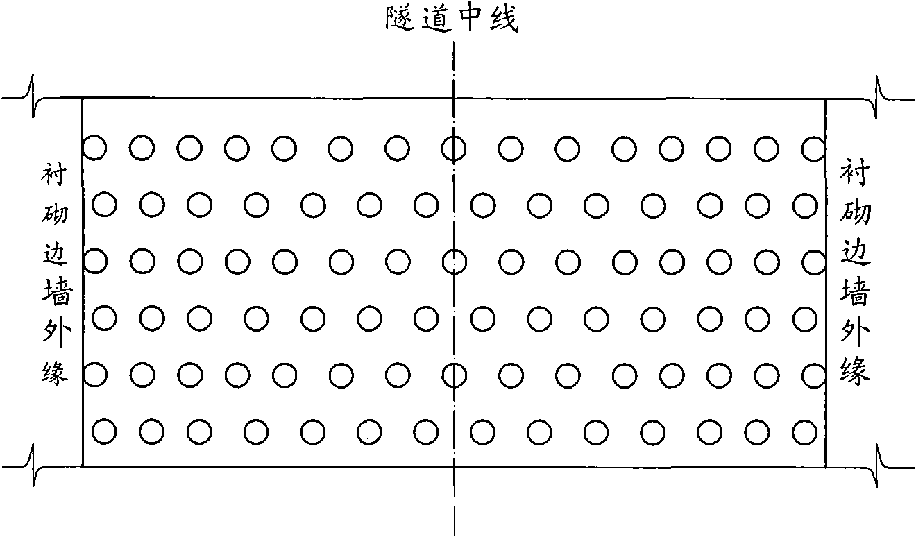 High speed railway collapsible loess tunnel foundation base configuration