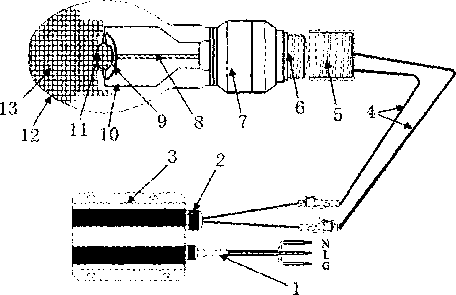 Plasma electrodeless xenon lamp