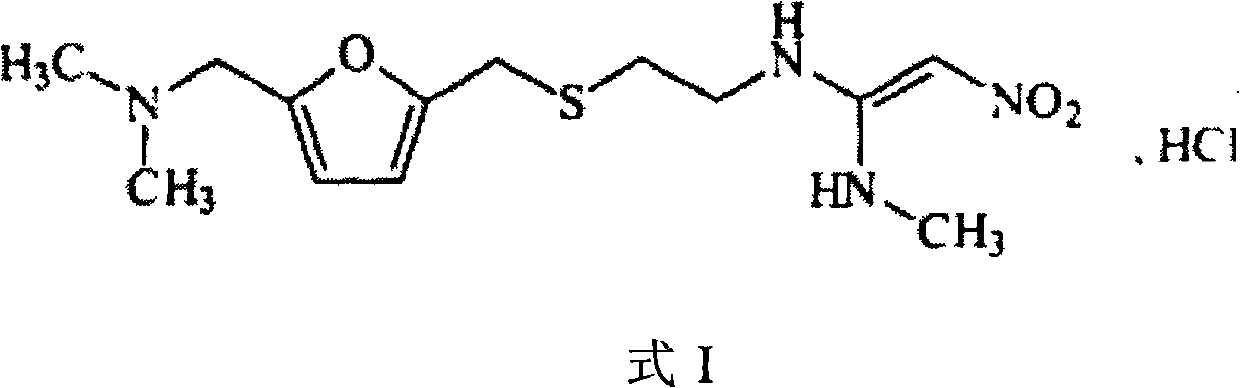 Compound preparation containing ranitidine hydrochloride and troxipide and application thereof