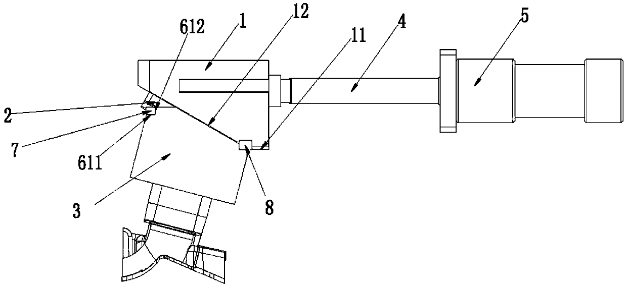 Sliding block anti-receding structure for injection mold