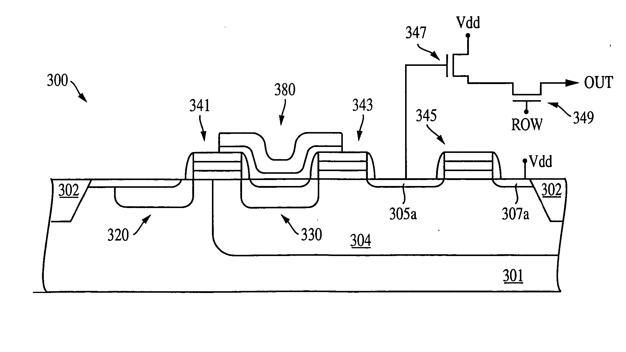 Imaging with gate controlled charge storage