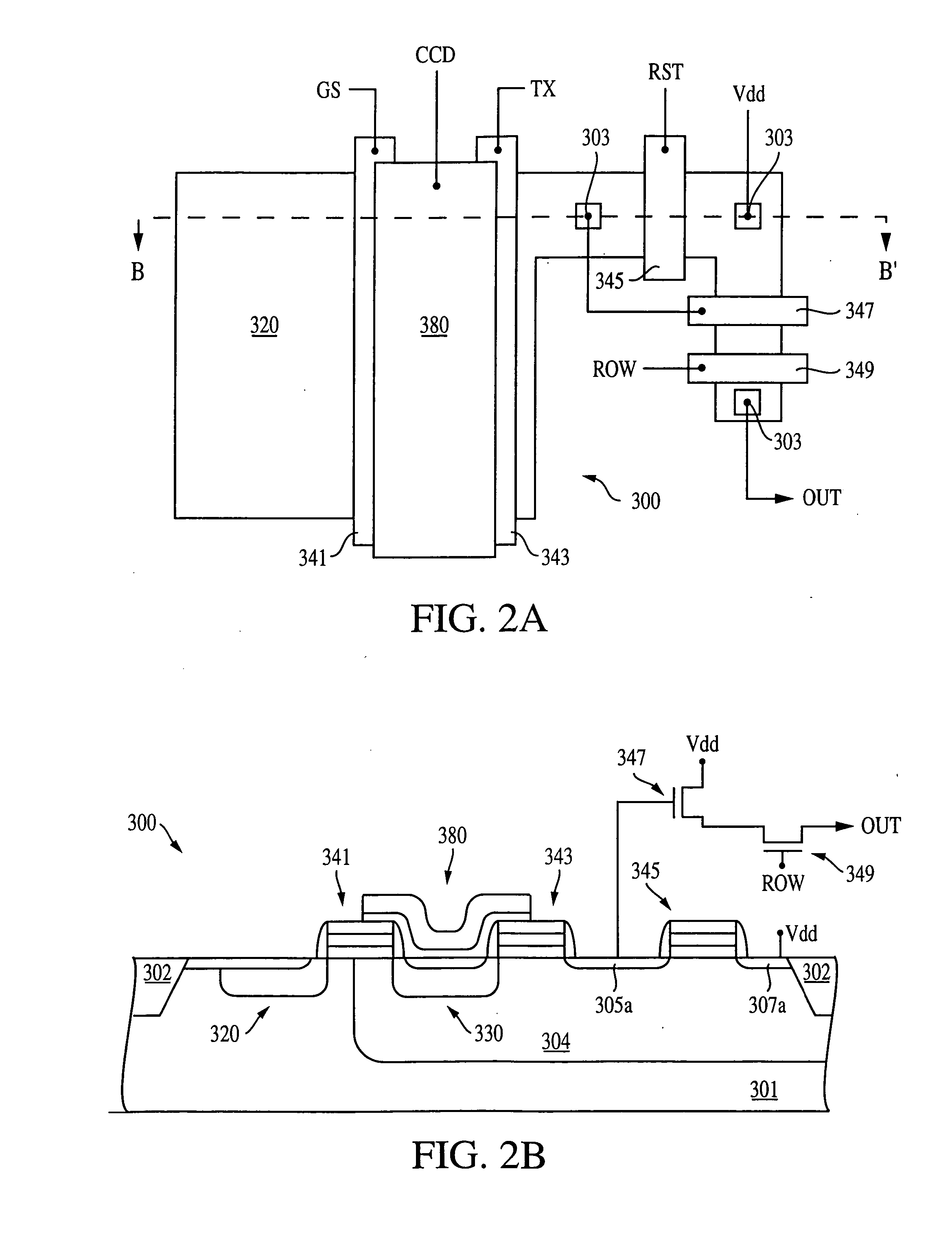 Imaging with gate controlled charge storage