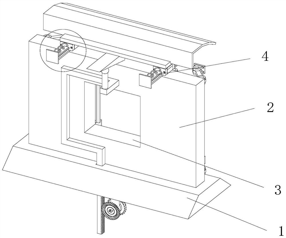 A kind of anti-radiation concrete screen door and its construction technology