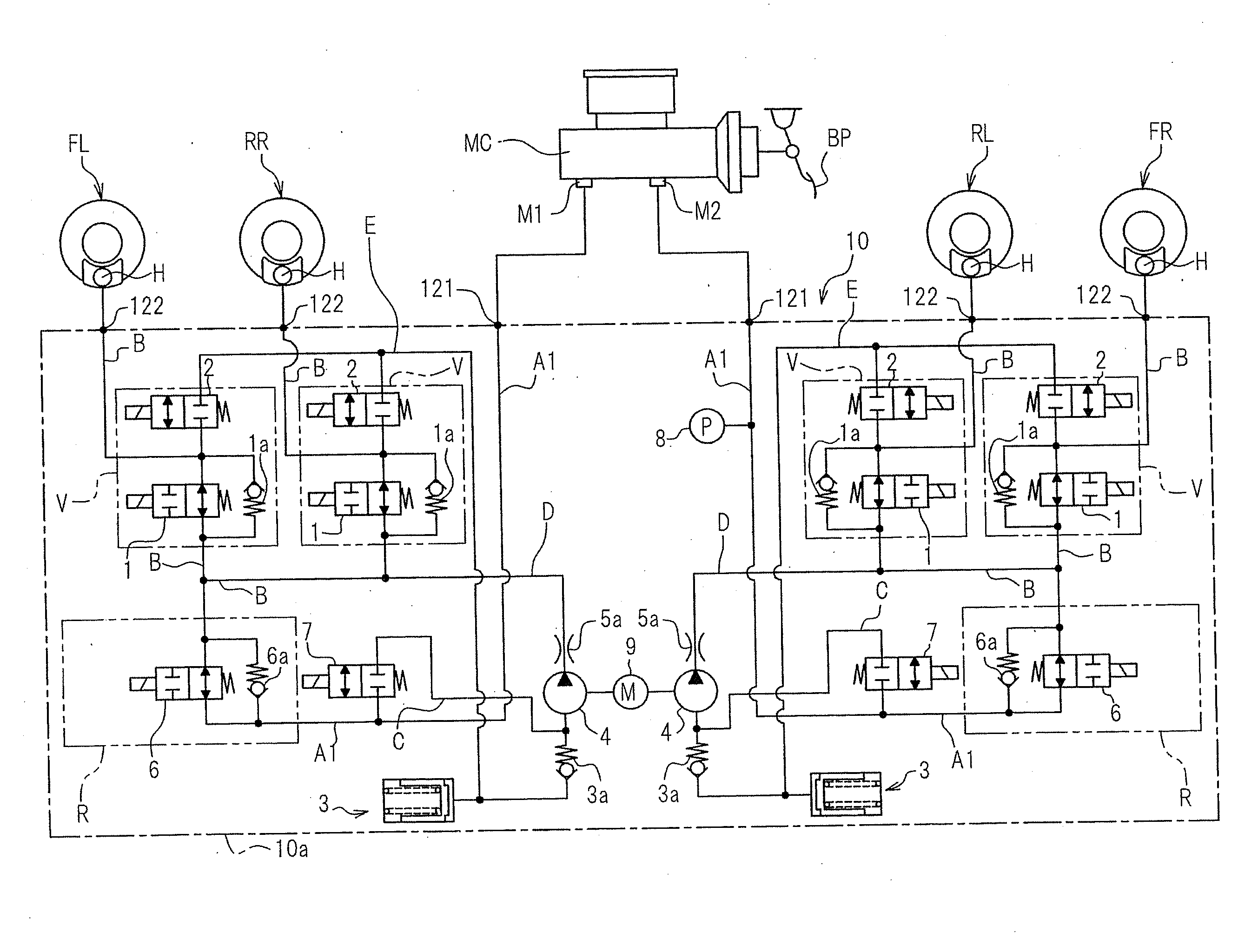 Motor control device and vehicle brake hydraulic pressure control apparatus