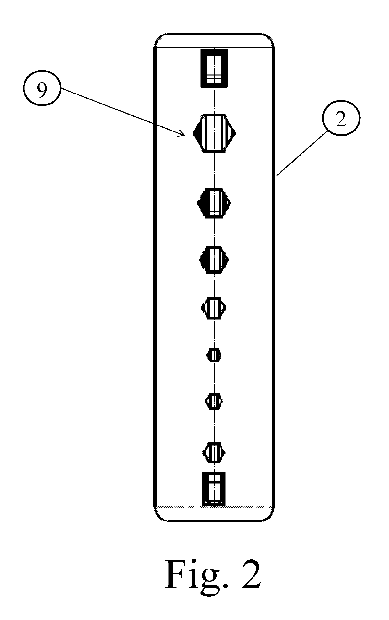 Tool handle for holding multiple tools of different sizes during use