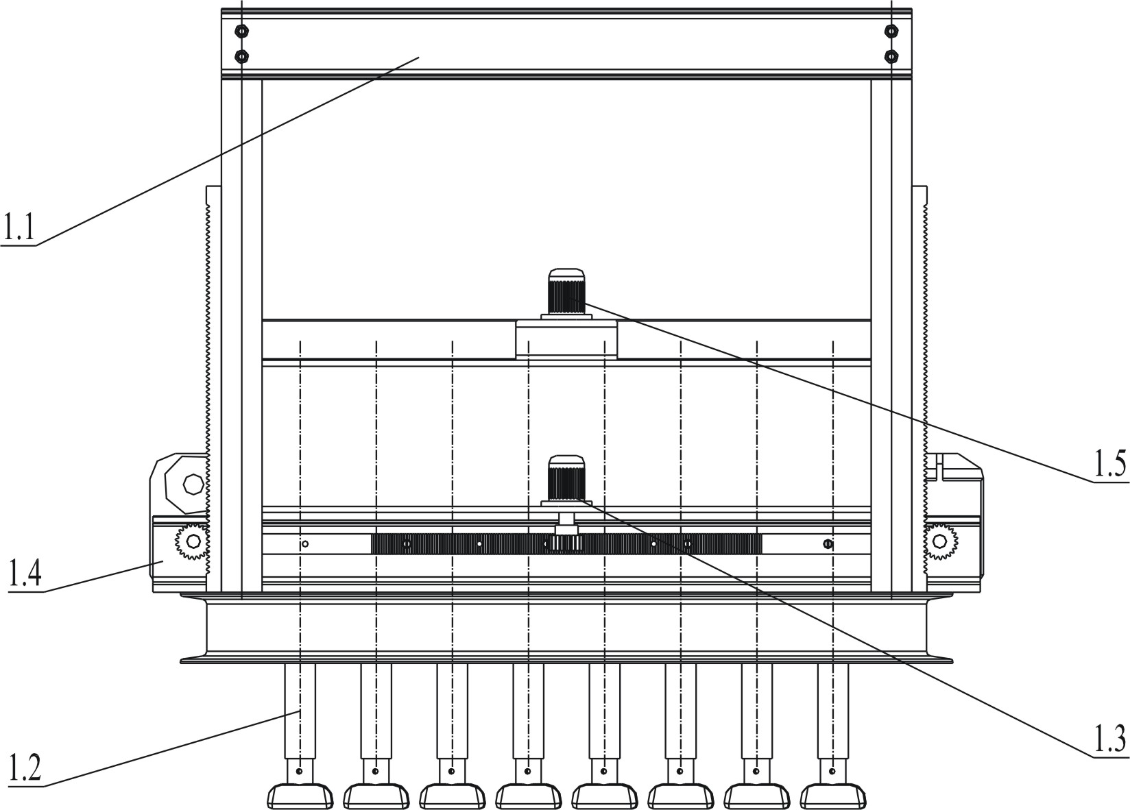 Steel rail anti-fall device used for electromagnetic crane