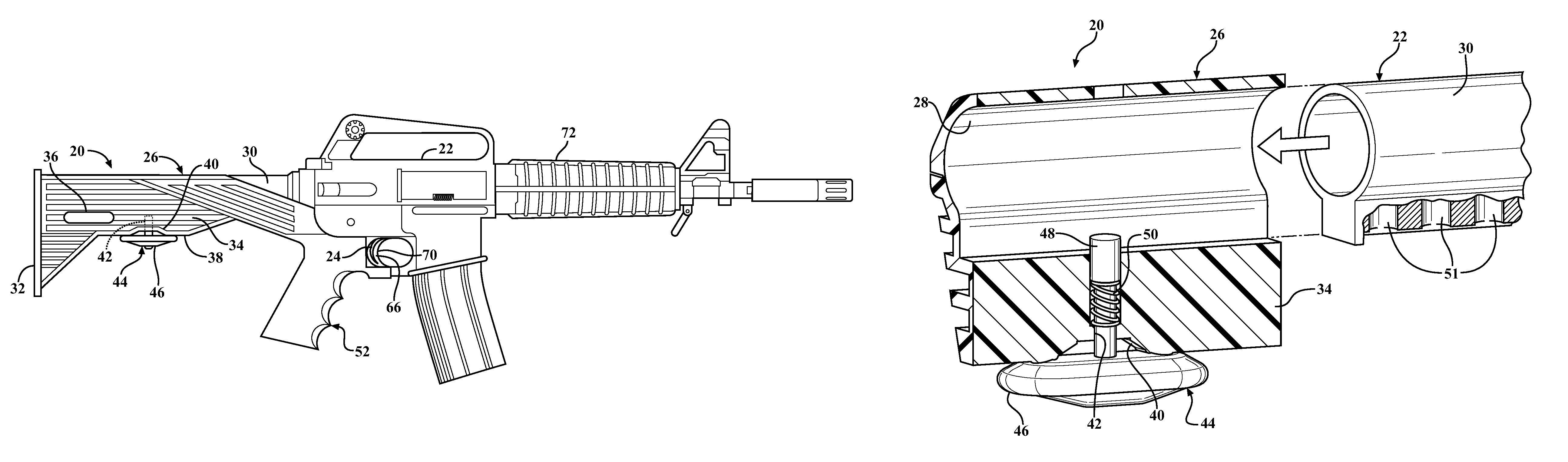 Handle for a semi-automatic firearm