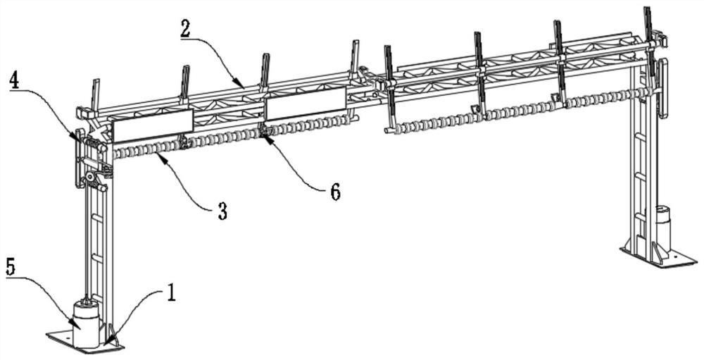 Road and bridge traffic height limiting device based on municipal buildings