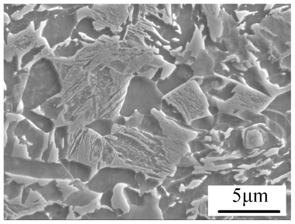 Hot-rolled fe-mn-al-c steel obtained by quenching to bainite zone to obtain q&p structure and manufacturing method